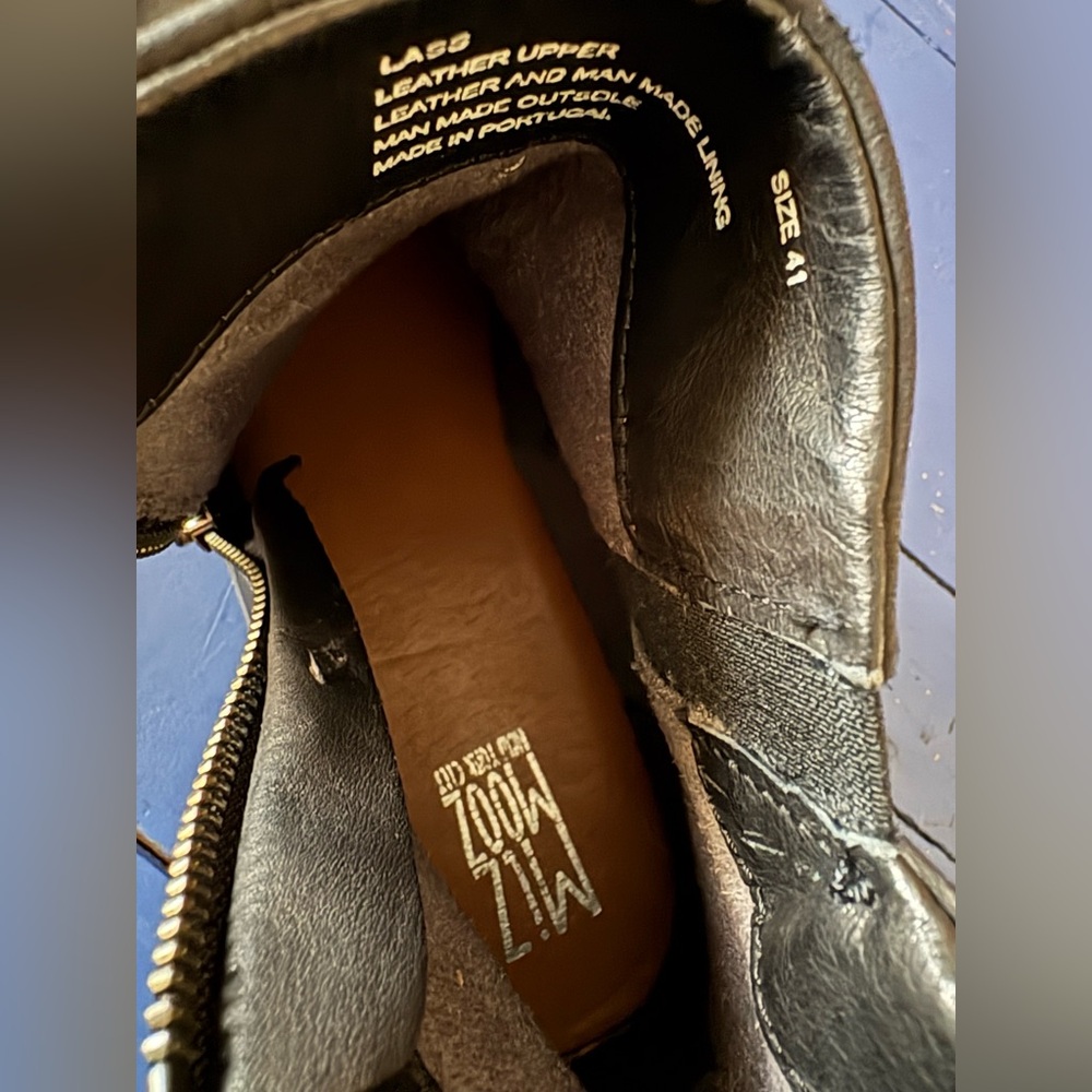 Miz Mooz Black Leather Lass Boots - Picture 2 of 8